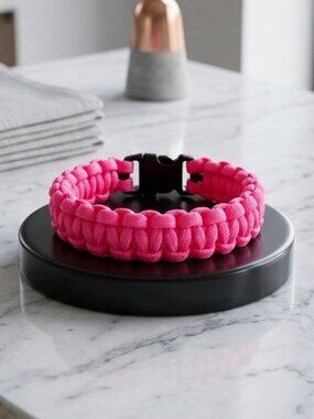 Handmade Paracord Bracelet In Pink | Pick Your Size